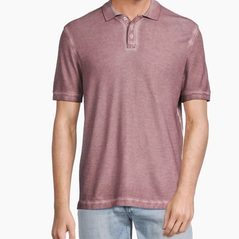 ATM Anthony Thomas Melillo Mineral Wash Pima Polo Shirt